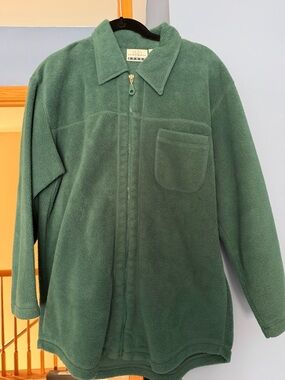 Vintage Paul Harris Design Sport Green Full Zip  Fleece Jacket Women’s  Size M